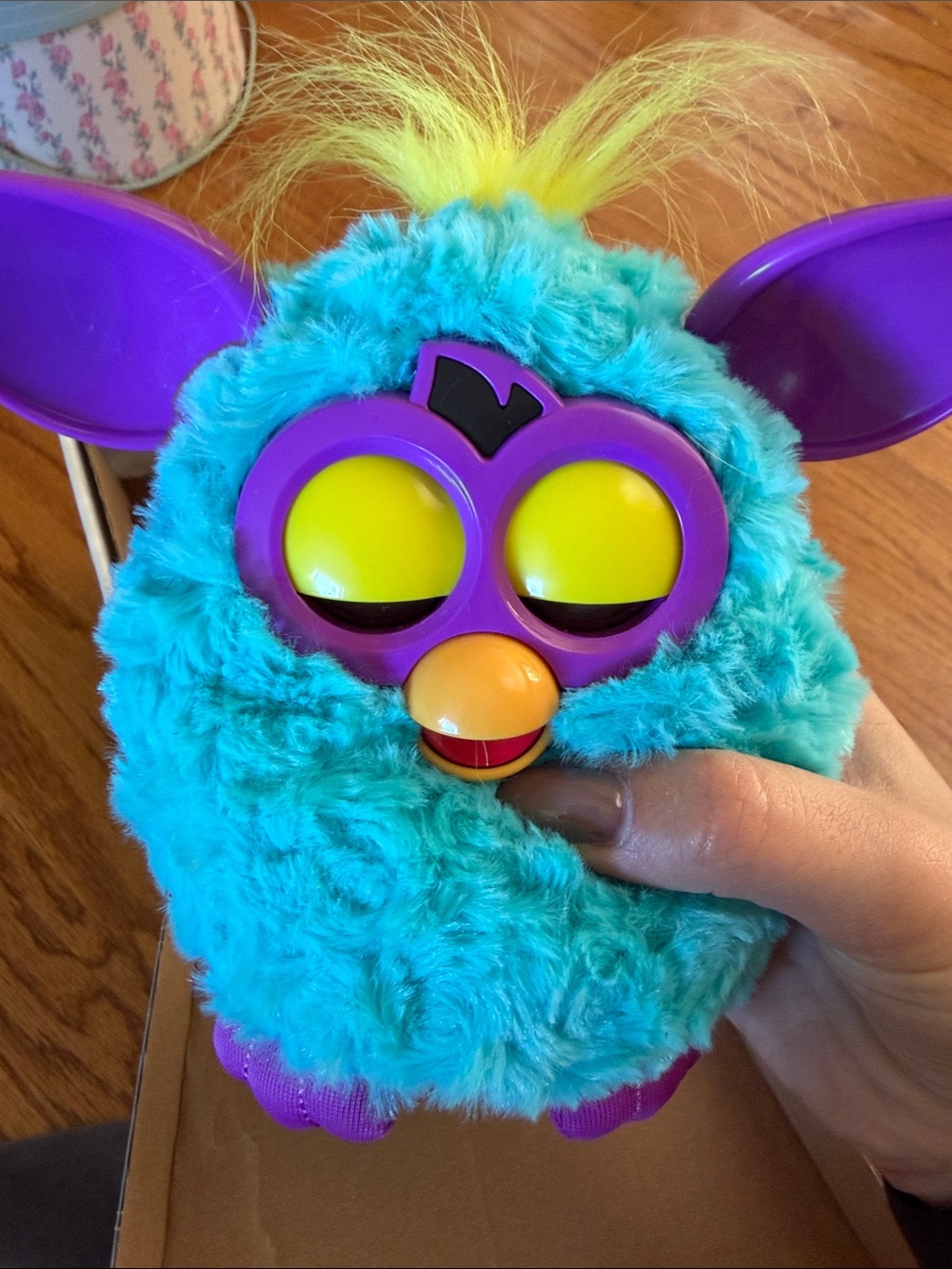 Hasbro Teal and Purple Furby Plush Interactive Toy 2012